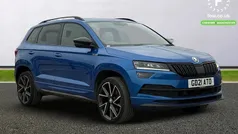 Blue Used 2021 Skoda Karoq SportLine SUV | £19,299 (Fair price)