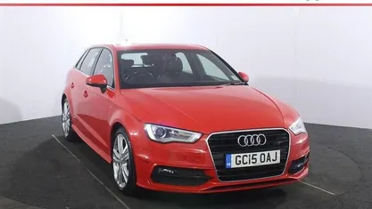 Used Audi A3 Sportback S-Line 125 HP (91 kW) 2015 Red Hatchback