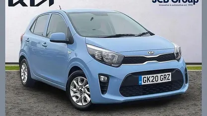 Used Kia Picanto 84 HP (61 kW) 2020 Blue Hatchback
