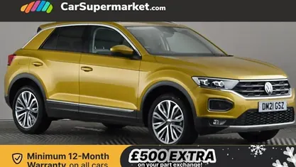 Yellow Used 2021 VW T-Roc SEL SUV | £19,997 (Good price)