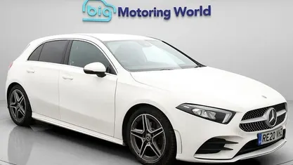 Used Mercedes A200 AMG line 163 HP (119 kW) 2020 White Hatchback