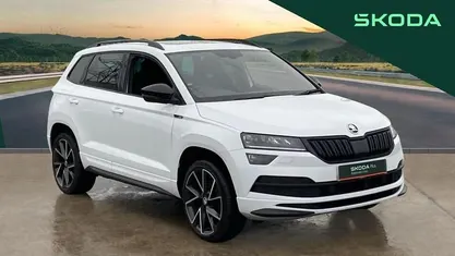 White Used 2021 Skoda Karoq SportLine SUV | £18,505 (Fair price)