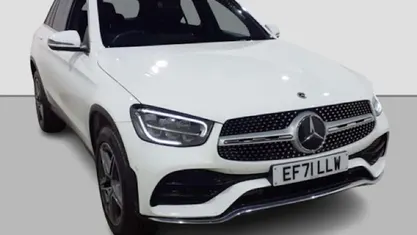 White Used 2022 Mercedes GLC300e AMG line Estate | £25,000 (Fair price)