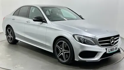 Used Mercedes C250 AMG Line Premium 204 HP (150 kW) 2018 Silver Sedan