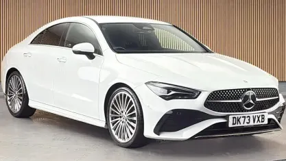 Used Mercedes CLA180 AMG line 136 HP (100 kW) 2023 White Coupe