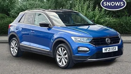 Used VW T-Roc Design 150 HP (110 kW) 2021 Blue SUV