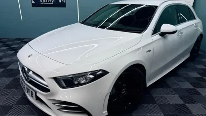 Used Mercedes A35 AMG Premium 306 HP (225 kW) 2019 White Hatchback