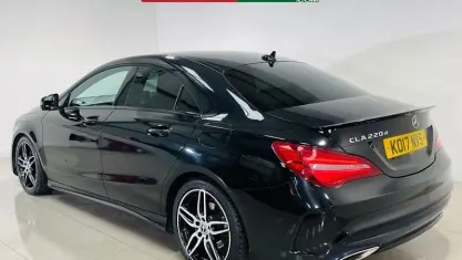 Used Mercedes CLA220 AMG line 177 HP (130 kW) 2017 Black Coupe