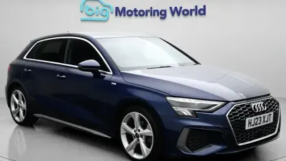 Used Audi A3 Sportback S-Line 150 HP (110 kW) 2023 Blue Hatchback