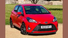 Red Used 2019 Toyota Yaris Hatchback | £10,561 (Fair price)