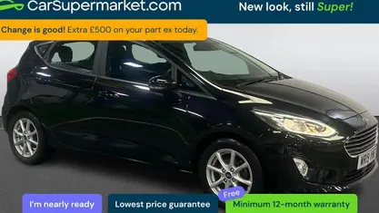 Used Ford Fiesta Zetec 101 HP (74 kW) 2019 Black Hatchback