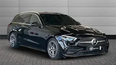 Black Used 2024 Mercedes C220 AMG line Estate | £32,793 (Fair price)