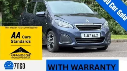 Used Peugeot 108 Allure 82 HP (60 kW) 2017 Blue Hatchback