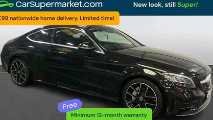 Used Mercedes C200 AMG line 184 HP (135 kW) 2019 Black Coupe