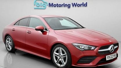 Begagnad Mercedes CLA200 AMG line 163 HK (119 kW) 2022 Röd Sportkupé