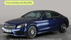 Blue Used 2018 Mercedes C220 AMG Line Premium Coupe | £15,572 (Fair price)