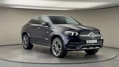 Used Mercedes GLE400 AMG line 330 HP (242 kW) 2022 Cavansite blue Coupe