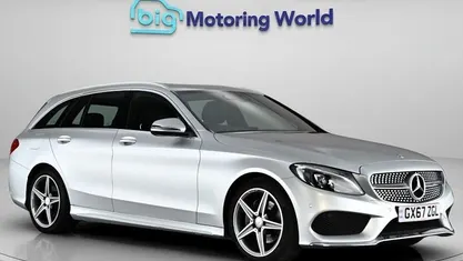 Used Mercedes C220 AMG line 170 HP (125 kW) 2016 Silver Estate