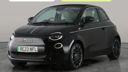 Used Fiat 500e La Prima 86 kW (118 HP) 2023 Black Cabriolet