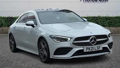 Used Mercedes CLA200 AMG Line Premium Plus 163 HP (119 kW) 2021 White Coupe