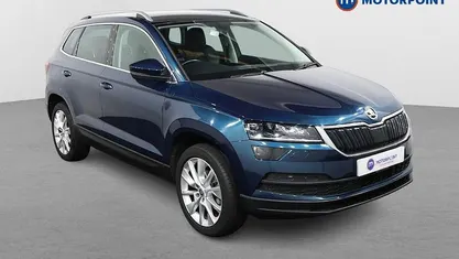 Used Skoda Karoq SE L 116 HP (85 kW) 2019 Blue SUV