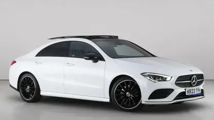Used Mercedes CLA200 AMG Line Premium Plus 163 HP (119 kW) 2023 White Coupe