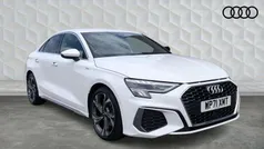 White Used 2021 Audi A3 S-Line Sedan | £22,450 (Fair price)