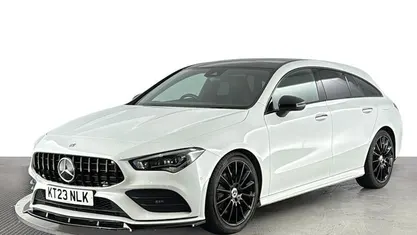 White Used 2022 Mercedes CLA200 Shooting Brake AMG Line Premium Plus Estate | £23,920 (Fair price)