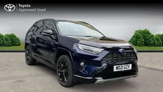 Blue/black Used 2021 Toyota RAV4 Hybrid SUV | £27,613 (Fair price)