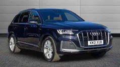Black Used 2021 Audi Q7 S-Line SUV | £35,750 (Fair price)
