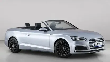 Used Audi A5 Cabriolet S-Line 252 HP (185 kW) 2018 Silver Cabriolet