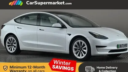 White Used 2021 Tesla Model 3 Standard Range Sedan | £19,197 (Fair price)
