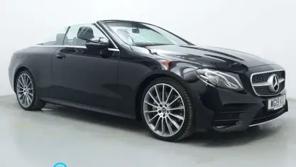 Used Mercedes E300 AMG line 245 HP (180 kW) 2019 Black Cabriolet