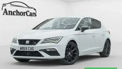 Used Seat Leon Black Edition 150 HP (110 kW) 2020 White Hatchback
