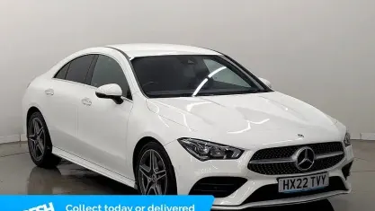 Begagnad Mercedes CLA180 AMG Line Premium 136 HK (100 kW) 2022 Vit Sedan