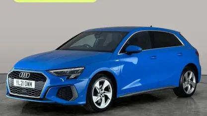 Used Audi A3 Sportback e-tron S-Line 204 HP (150 kW) 2021 Blue Hatchback