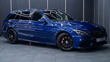 Used Mercedes C63 AMG Premium 476 HP (350 kW) 2018 Blue Estate