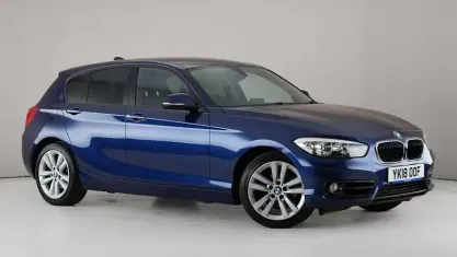 Used BMW 118 Sport Line 150 HP (110 kW) 2017 Blue Hatchback