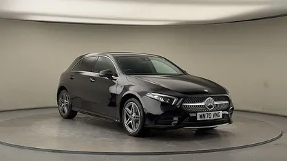 Cosmos black Used 2020 Mercedes A250 AMG line Hatchback | £15,850 (Fair price)