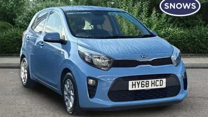 Used Kia Picanto 67 HP (49 kW) 2018 Blue Hatchback