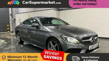 Grey Used 2017 Mercedes C220 AMG line Coupe | £13,997 (Fair price)