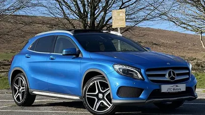 Used Mercedes GLA200 AMG line 156 HP (114 kW) 2016 Blue SUV