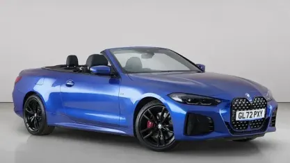 Used BMW M440 340 HP (250 kW) 2022 Blue Cabriolet