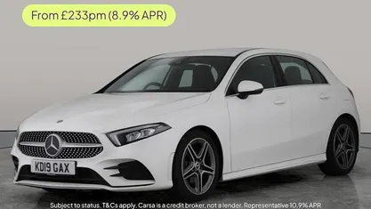 White Used 2019 Mercedes A180 AMG line Hatchback | £14,459 (Fair price)