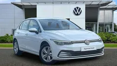 Pure white Used 2021 VW Golf VIII Life Hatchback | £15,491 (Fair price)