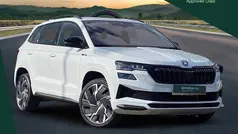 Moon white metallic Used 2024 Skoda Karoq SportLine SUV | £25,318 (Fair price)