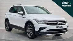 White Used 2021 VW Tiguan Elegance SUV | £19,678 (Fair price)