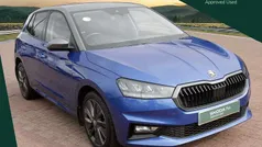 Race blue metallic body / graphite grey metallic roof Used 2023 Skoda Fabia Colour Edition Hatchback | £13,450 (Fair price)