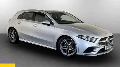 Used Mercedes A200 AMG line 163 HP (119 kW) 2020 Silver Hatchback
