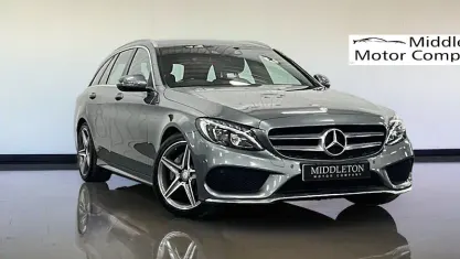Used Mercedes C220 AMG line 170 HP (125 kW) 2016 Grey Estate